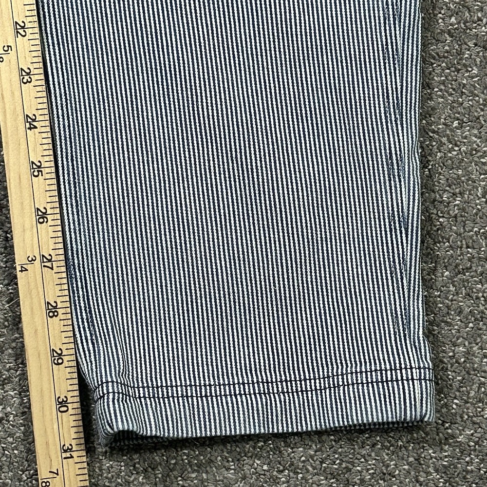 Duluth Trading Rootstock Gardening Overalls Women's M x31 Blue Railroad Stripe - Picture 5 of 12